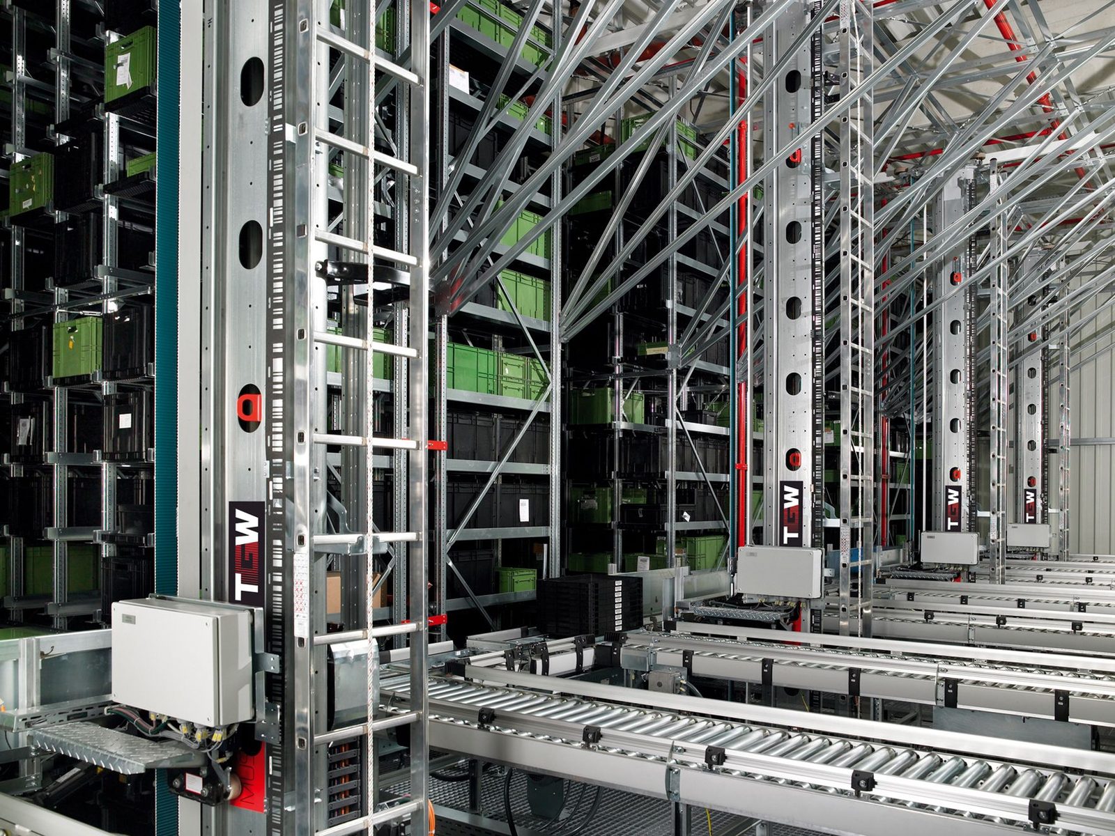 Warehouse infrastructure showing ordered operational systems at scale.